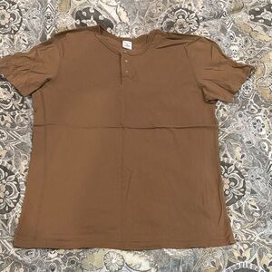 Reigning Champ Brown Short Sleeve Henley